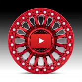 Fuel Rincon Beadlock FC125 Candy Red Custom Truck Wheels 4